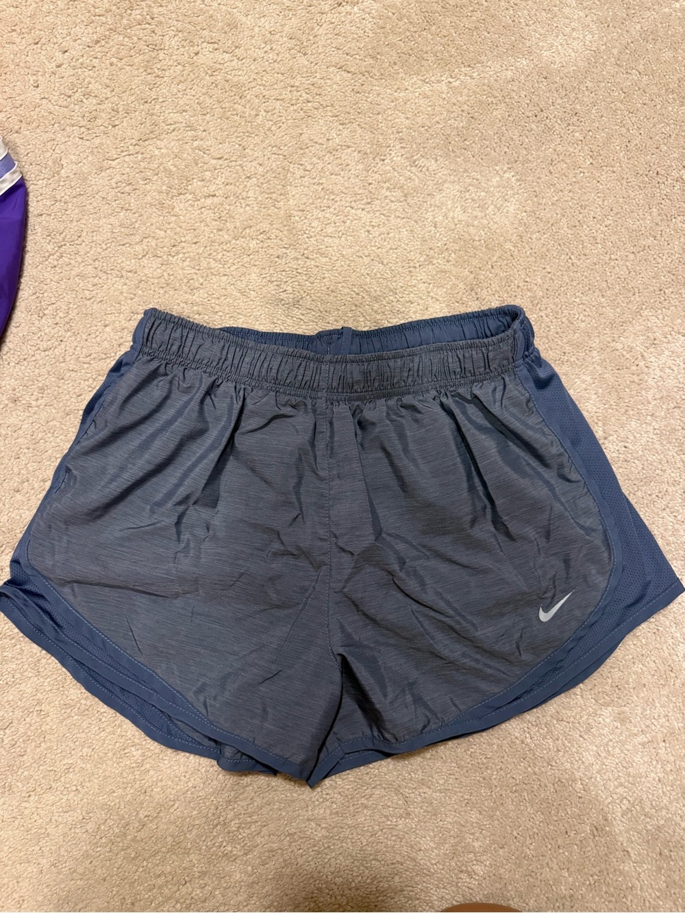 Nike Women's Dark Blue Athletic Running Shorts